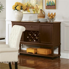 Parkins Server with  Lower Shelf Rustic Espresso - 107415