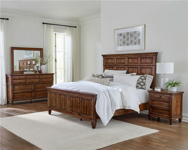 Avenue 4-piece Queen Bedroom Set Weathered Burnished Brown - 223031Q-S4