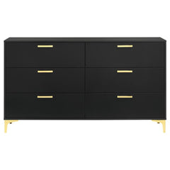 Kendall 4-piece Eastern King Bedroom Set Black - 301161KE-S4