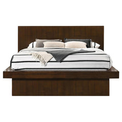 Jessica 5-piece Eastern King LED Bedroom Set Cappuccino - 200711KE-S5