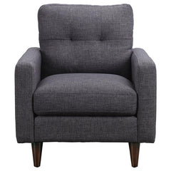 Watsonville 3-piece Upholstered Track Arm Sofa Set Grey - 552001-S3