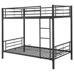 Hayward Metal Twin Over Twin Bunk Bed Black - 460072B