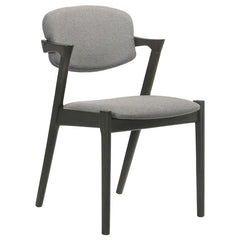 Stevie 7-piece Rectangular Dining Set Grey and Black - 115111SLT-S7