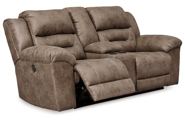 Stoneland Power Reclining Loveseat with Console - 3990596