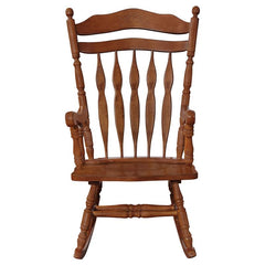 Aylin Solid Wood Rocking Chair Medium Brown - 600187II