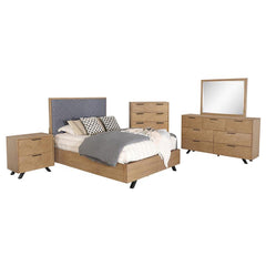 Taylor 5-piece Eastern King Bedroom Set Light Honey Brown - 223421KE-S5