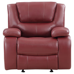 Camila 3-piece Upholstered Reclining Sofa Set Red - 610241-S3
