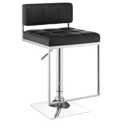Alameda Adjustable Bar Stool Chrome and Black - 100194