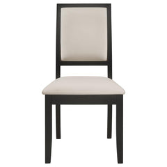 Louise 5-piece Dining Set Black and Cream - 101561-S5