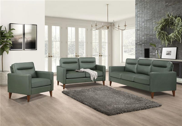 Jonah Upholstered Track Arm Sofa Green - 509654