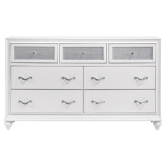 Barzini 4-piece Queen Bedroom Set White - 205891Q-S4