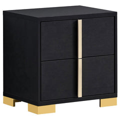 Marceline 2-drawer Nightstand Black - 222832