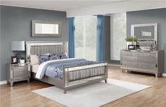 Leighton 4-piece Full Bedroom Set Metallic Mercury - 204921F-S4