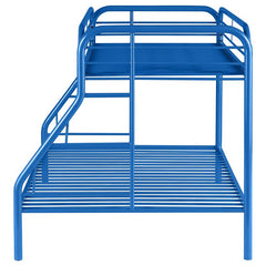 Morgan Metal Twin Over Full Bunk Bed Blue - 2258B