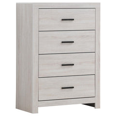 Brantford 5-piece Eastern King Bedroom Set Coastal White - 207051KE-S5
