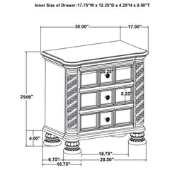 Emmett 4-piece California King Bedroom Set Walnut - 224441KW-S4
