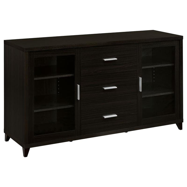 Lewes 2-door Engineered Wood 60" TV Stand Cappuccino - 700881