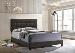 Mapes Upholstered Queen Panel Bed Charcoal - 305746Q