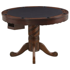 Turk 3-in-1 Round Pedestal Game Table Tobacco - 100871