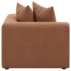 Jennifer Upholstered Corner Chair Terracotta - 551592