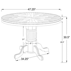 Mitchell 3-in-1 Game Table Amber - 100951