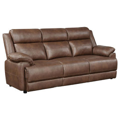 Ellington Upholstered Padded Arm Sofa Dark Brown - 508281