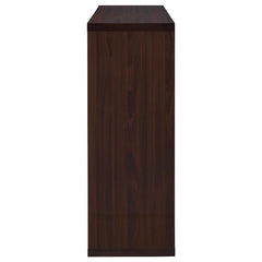 Prescott Rectangular 2-shelf Bar Unit Glossy Cappuccino - 100166