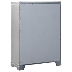 Eleanor 5-piece California King Bedroom Set Metallic Mercury - 223461KW-S5