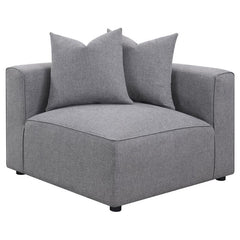 Jennifer Upholstered Corner Chair Grey - 551595