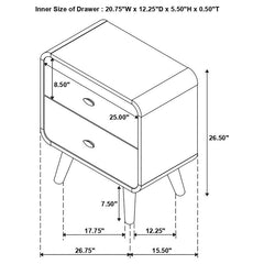 Robyn 5-piece Eastern King Bedroom Set Dark Walnut - 205131KE-S5