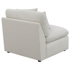 Hobson Upholstered Armless Chair Ivory - 551451