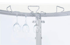 Amarillo 2-tier Bar Unit White and Chrome - 101066
