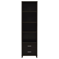Lewes 4-shelf Engineered Wood Media Tower Cappuccino - 700882