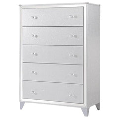 Larue 5-drawer Bedroom Chest Silver - 224495