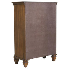 Franco 5-drawer Bedroom Chest Burnished Oak - 200975