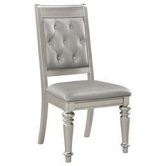 Bling Game Dining Room Set Metallic Platinum - 106471-S7
