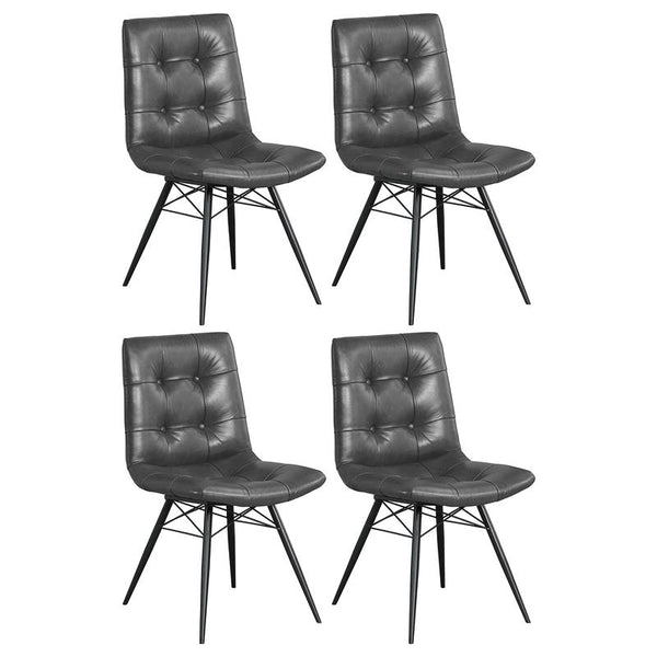 Aiken Tufted Dining Chairs Charcoal (Set of 4) - 110302
