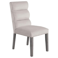 Carla Upholstered Dining Side Chair Stone (Set of 2) - 106683