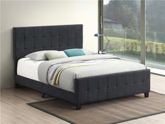 Fairfield Upholstered Eastern King Panel Bed Dark Grey - 305953KE