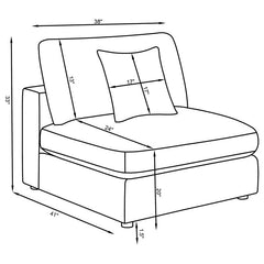 Serene 6-piece Upholstered Modular Sectional Sofa Beige - 551321-SET
