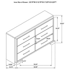 Baker 4-piece Eastern King Bedroom Set Light Taupe - 224461KE-S4