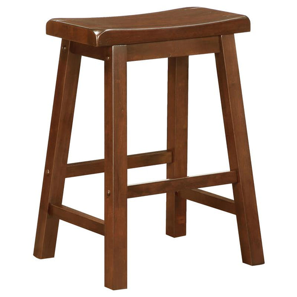 Durant Wooden Counter Height Stools Chestnut (Set of 2) - 180069