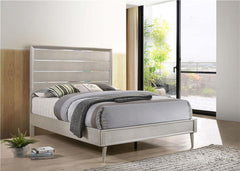 Ramon Wood Eastern King Panel Bed Metallic Sterling - 222701KE