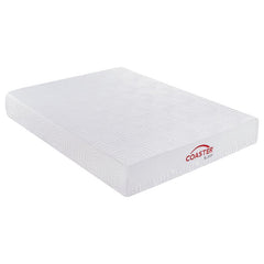 Keegan 8" Twin Long Memory Foam Mattress White - 350063TL