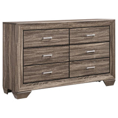 Kauffman 4-piece California King Bedroom Set Washed Taupe - 204191KW-S4