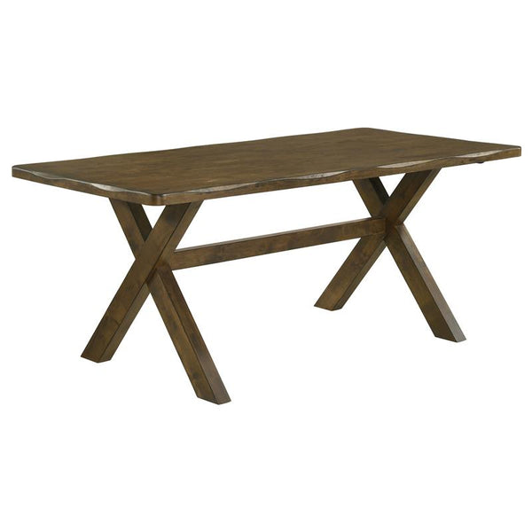 Alston X-shaped Dining Table Knotty Nutmeg - 106381