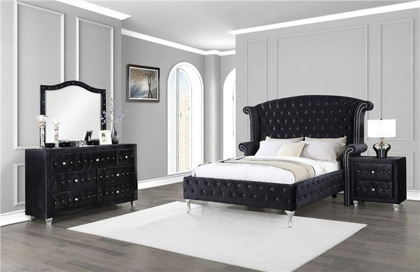 Deanna 4-piece Queen Bedroom Set Black - 206101Q-S4