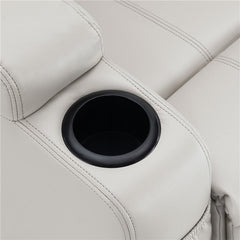 Sanger Upholstered Power Lift Massage Recliner Champagne - 600497P