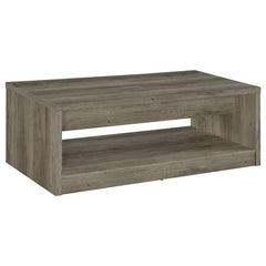 Felix 2-drawer Engineered Wood Coffee Table Grey Driftwood - 707728