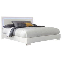 Felicity 5-piece California King Bedroom Set White Gloss - 203500KW-S5L